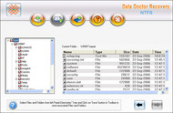 NTFS Formatted Partition Data Recovery screenshot